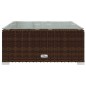 Set Divani da Giardino 7 pz con Cuscini in Polyrattan Marrone Set Divani da Giardino 7 pz con Cuscini in Polyrattan Marrone