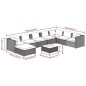 Set Divani da Giardino 9 pz con Cuscini in Polyrattan Marrone Set Divani da Giardino 9 pz con Cuscini in Polyrattan Marrone