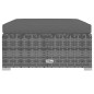 vidaXL Set Divani da Giardino 11 pz con Cuscini in Polyrattan Grigio vidaXL Set Divani da Giardino 11 pz con Cuscini in Polyrattan Grigio