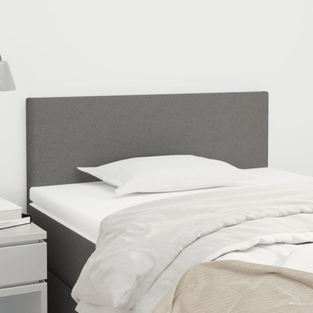 vidaXL Testiera Grigio Scuro 80x5x78/88 cm in Tessuto