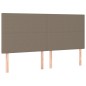 Testiere 4 pz Tortora 80x5x78/88 cm in Tessuto Testiere 4 pz Tortora 80x5x78/88 cm in Tessuto