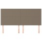 Testiere 4 pz Tortora 80x5x78/88 cm in Tessuto Testiere 4 pz Tortora 80x5x78/88 cm in Tessuto