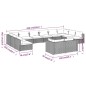 Set Divani da Giardino 12 pz con Cuscini in Polyrattan Marrone Set Divani da Giardino 12 pz con Cuscini in Polyrattan Marrone