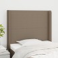 Testiera ad Orecchio Tortora 83x16x118/128 cm in Tessuto Testiera ad Orecchio Tortora 83x16x118/128 cm in Tessuto