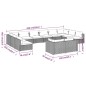 vidaXL Set Divani da Giardino 12 pz con Cuscini in Polyrattan Nero vidaXL Set Divani da Giardino 12 pz con Cuscini in Polyrattan Nero