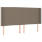 Testiera ad Orecchio Tortora 163x16x118/128 cm in Tessuto Testiera ad Orecchio Tortora 163x16x118/128 cm in Tessuto