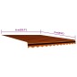 Tenda da Sole in Tela Arancione e Marrone 600x300 cm Tenda da Sole in Tela Arancione e Marrone 600x300 cm