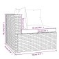 Set Salotto da Giardino 10pz con Cuscini in Polyrattan Nero Set Salotto da Giardino 10pz con Cuscini in Polyrattan Nero