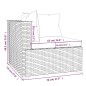 Set Divani da Giardino 12 pz con Cuscini in Polyrattan Marrone Set Divani da Giardino 12 pz con Cuscini in Polyrattan Marrone