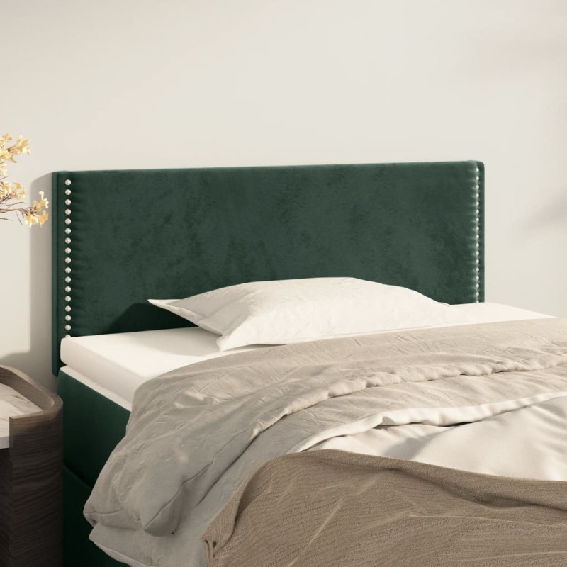 Testiera Verde scuro 90x5x78/88 cm in Velluto Testiera Verde scuro 90x5x78/88 cm in Velluto