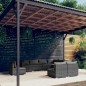 Set Divani da Giardino 9 pz con Cuscini in Polyrattan Grigio Set Divani da Giardino 9 pz con Cuscini in Polyrattan Grigio