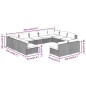 Set Divani da Giardino 11 pz con Cuscini in Polyrattan Nero Set Divani da Giardino 11 pz con Cuscini in Polyrattan Nero