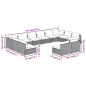 Set Divani da Giardino 12 pz con Cuscini in Polyrattan Marrone Set Divani da Giardino 12 pz con Cuscini in Polyrattan Marrone