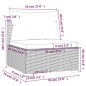 Set Divani da Giardino 10 pz con Cuscini in Polyrattan Marrone Set Divani da Giardino 10 pz con Cuscini in Polyrattan Marrone