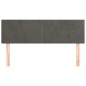 vidaXL Testiere 2 pz Grigio Scuro 72x5x78/88 cm in Velluto vidaXL Testiere 2 pz Grigio Scuro 72x5x78/88 cm in Velluto