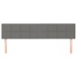 Testiere 2 pz Grigio Scuro 100x5x78/88 cm in Tessuto Testiere 2 pz Grigio Scuro 100x5x78/88 cm in Tessuto