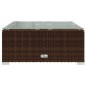 Set Divani da Giardino 13 pz con Cuscini in Polyrattan Marrone Set Divani da Giardino 13 pz con Cuscini in Polyrattan Marrone