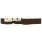 Set Divani da Giardino 12 pz con Cuscini in Polyrattan Marrone Set Divani da Giardino 12 pz con Cuscini in Polyrattan Marrone