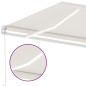 Tenda da Sole Retrattile Manuale con LED 600x350 cm Crema Tenda da Sole Retrattile Manuale con LED 600x350 cm Crema