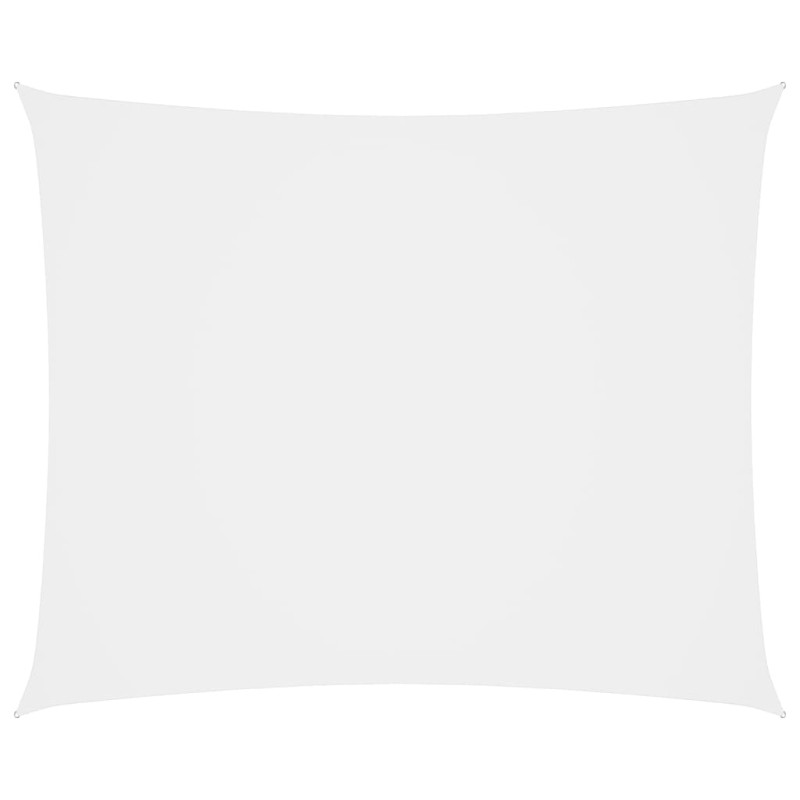 Parasole a Vela Oxford Rettangolare 5x7 m Bianco Parasole a Vela Oxford Rettangolare 5x7 m Bianco
