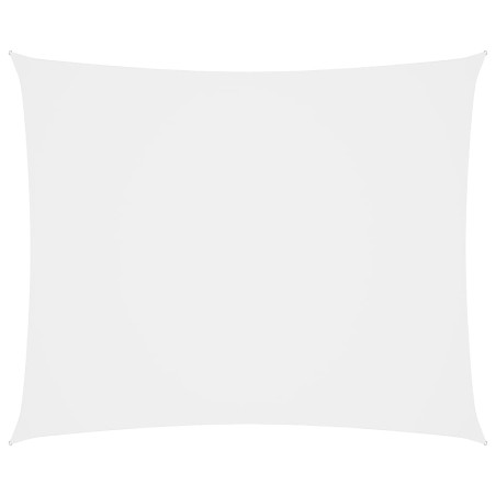 Parasole a Vela Oxford Rettangolare 5x7 m Bianco