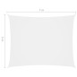 Parasole a Vela Oxford Rettangolare 5x7 m Bianco Parasole a Vela Oxford Rettangolare 5x7 m Bianco