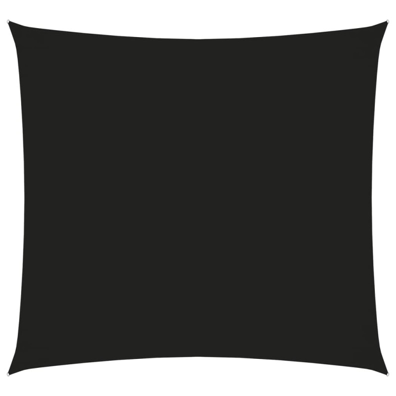 Parasole a Vela in Tela Oxford Quadrata 3x3 m Nero