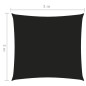 Parasole a Vela in Tela Oxford Quadrata 3x3 m Nero