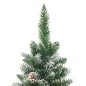 Albero di Natale Artificiale Sottile con Base 180 cm PVC Albero di Natale Artificiale Sottile con Base 180 cm PVC