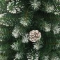 Albero di Natale Artificiale Sottile con Base 210 cm PVC Albero di Natale Artificiale Sottile con Base 210 cm PVC