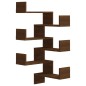 Scaffale Parete Angolo 2p Rovere Marrone 40x40x50cm Multistrato Scaffale Parete Angolo 2p Rovere Marrone 40x40x50cm Multistrato