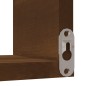 Scaffale Parete Angolo 2p Rovere Marrone 40x40x50cm Multistrato Scaffale Parete Angolo 2p Rovere Marrone 40x40x50cm Multistrato