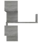 Scaffale Parete Angolo Grigio Sonoma 40x40x50cm Multistrato