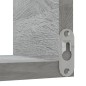 Scaffale Parete Angolo Grigio Sonoma 40x40x50cm Multistrato