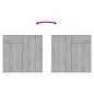 Credenza Grigio Sonoma 80x36x75 cm in Legno Multistrato Credenza Grigio Sonoma 80x36x75 cm in Legno Multistrato