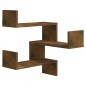 Scaffale Parete Angolo Rovere Anticato 40x40x50cm Multistrato Scaffale Parete Angolo Rovere Anticato 40x40x50cm Multistrato