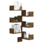 Scaffale Parete Angolo Rovere Anticato 40x40x50cm Multistrato Scaffale Parete Angolo Rovere Anticato 40x40x50cm Multistrato