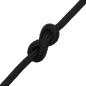 Corda Nautica Completamente Nera 8 mm 25 m in Polipropilene Corda Nautica Completamente Nera 8 mm 25 m in Polipropilene