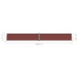 Tenda Laterale Retrattile Marrone 117x1000 cm Tenda Laterale Retrattile Marrone 117x1000 cm