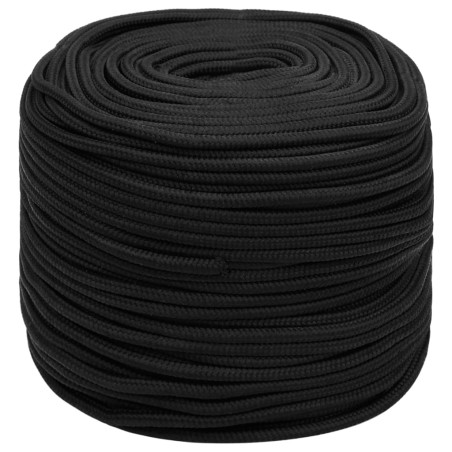 Corda Nautica Completamente Nera 8 mm 100 m in Polipropilene