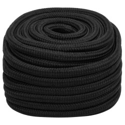 Corda Nautica Completamente Nera 20 mm 100 m in Polipropilene
