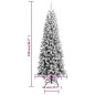 Albero di Natale Artificiale con Neve Floccata 210 cm PVC e PE Albero di Natale Artificiale con Neve Floccata 210 cm PVC e PE