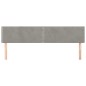 vidaXL Testiera 2 pz Grigio Chiaro 80x5x78/88 cm in Velluto