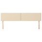 Testiera 2 pz Crema 90x5x78/88 cm in Tessuto
