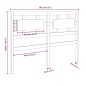 Testiera per Letto Miele 185,5x4x100 cm Legno Massello di Pino Testiera per Letto Miele 185,5x4x100 cm Legno Massello di Pino