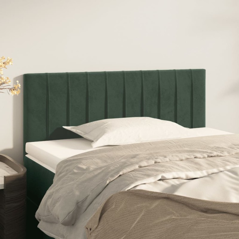 Testiera Verde scuro 90x5x78/88 cm in Velluto Testiera Verde scuro 90x5x78/88 cm in Velluto
