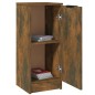 Credenze 2 pz Rovere Fumo 30x30x70 cm in Legno Multistrato Credenze 2 pz Rovere Fumo 30x30x70 cm in Legno Multistrato