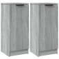 Credenze 2 pz Grigio Sonoma 30x30x70 cm in Legno Multistrato Credenze 2 pz Grigio Sonoma 30x30x70 cm in Legno Multistrato