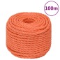 Corda da Lavoro Arancione 24 mm 100 m in Polipropilene