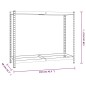 Portapneumatici a 2 Livelli Argento 110x40x110 cm in Acciaio Portapneumatici a 2 Livelli Argento 110x40x110 cm in Acciaio
